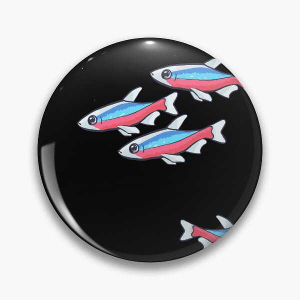 Item preview, Cardinal Tetra Schooling tetra community fish design designed and sold by Faerin.paints.