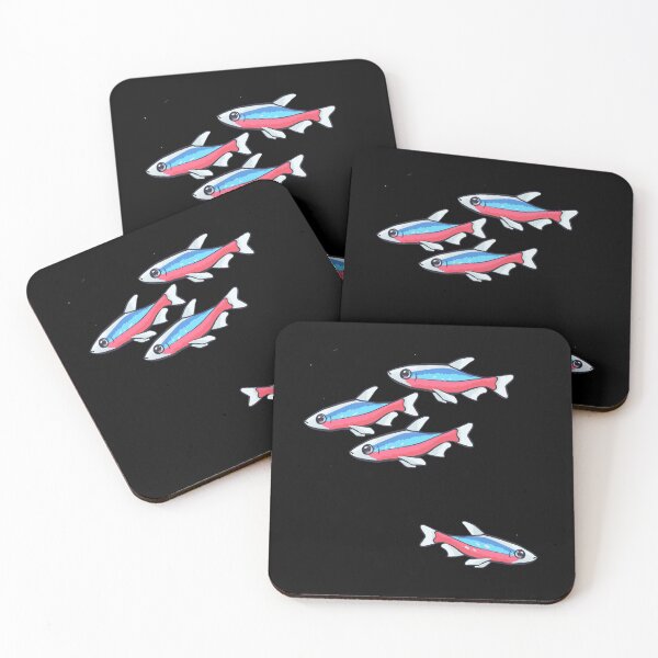Item preview, Cardinal Tetra Schooling tetra community fish design designed and sold by sheehanstudios.