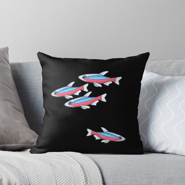 Item preview, Cardinal Tetra Schooling tetra community fish design designed and sold by Faerin.paints.