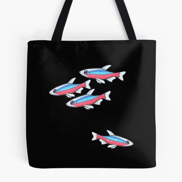 Item preview, Cardinal Tetra Schooling tetra community fish design designed and sold by Faerin.paints.
