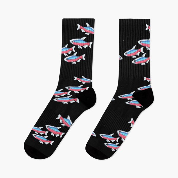 Item preview, Cardinal Tetra Schooling tetra community fish design designed and sold by Faerin.paints.