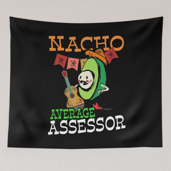 Item preview, Funny Avocado Sombrero Fiesta Nacho Average Assessor design designed and sold by Merchking1.