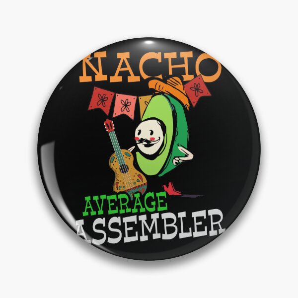 Item preview, Funny Avocado Sombrero Fiesta Nacho Average Assembler design designed and sold by Merchking1.