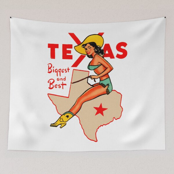 Item preview, Texas Pinup Vintage Travel Decal designed and sold by hilda74.