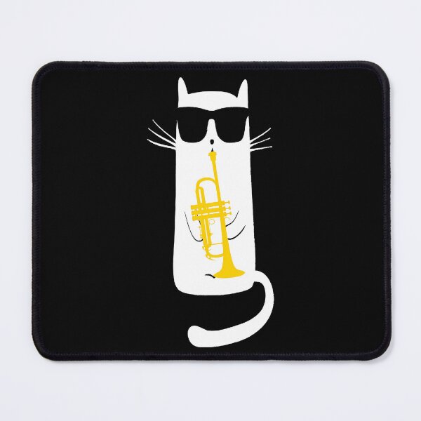 Item preview, Cat Wearing Sunglasses Playing Trumpet designed and sold by judysophia.