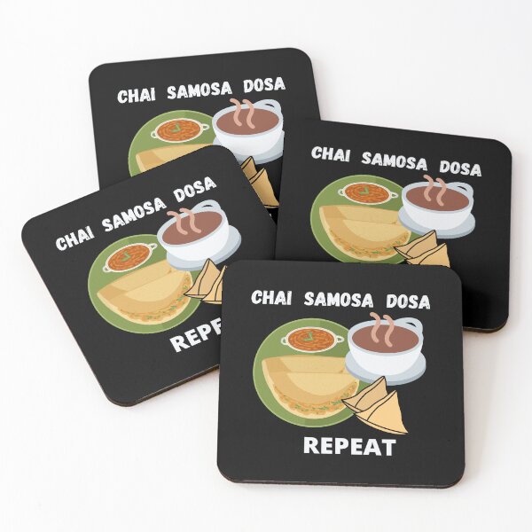 Item preview, Chai Samosa Dosa Indian Food Funny designed and sold by Life Is Beautiful.