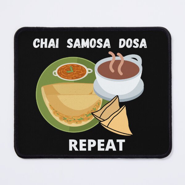 Item preview, Chai Samosa Dosa Indian Food Funny designed and sold by Life Is Beautiful.