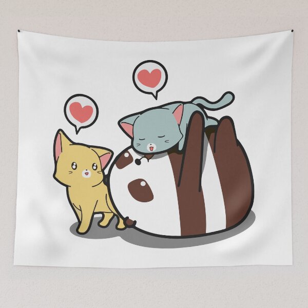 Item preview, Cute Animal Cartoon Cats And Panda designed and sold by hvdung456.