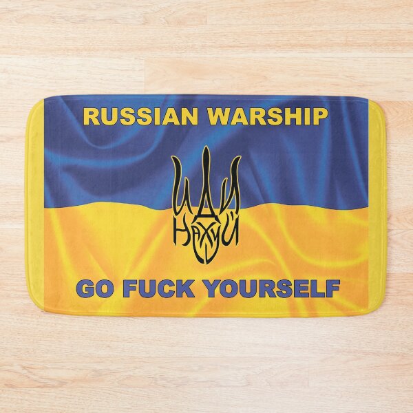 Item preview, RUSSIAN WARSHIP GO FUCK YOURSELF - STOP WAR IN UKRAINE - STAND WITH UKRAINE - STOP RASCISM designed and sold by BestStuffDepot.