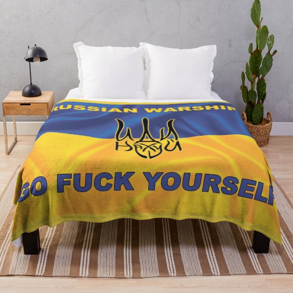 Item preview, RUSSIAN WARSHIP GO FUCK YOURSELF - STOP WAR IN UKRAINE - STAND WITH UKRAINE - STOP RASCISM designed and sold by BestStuffDepot.