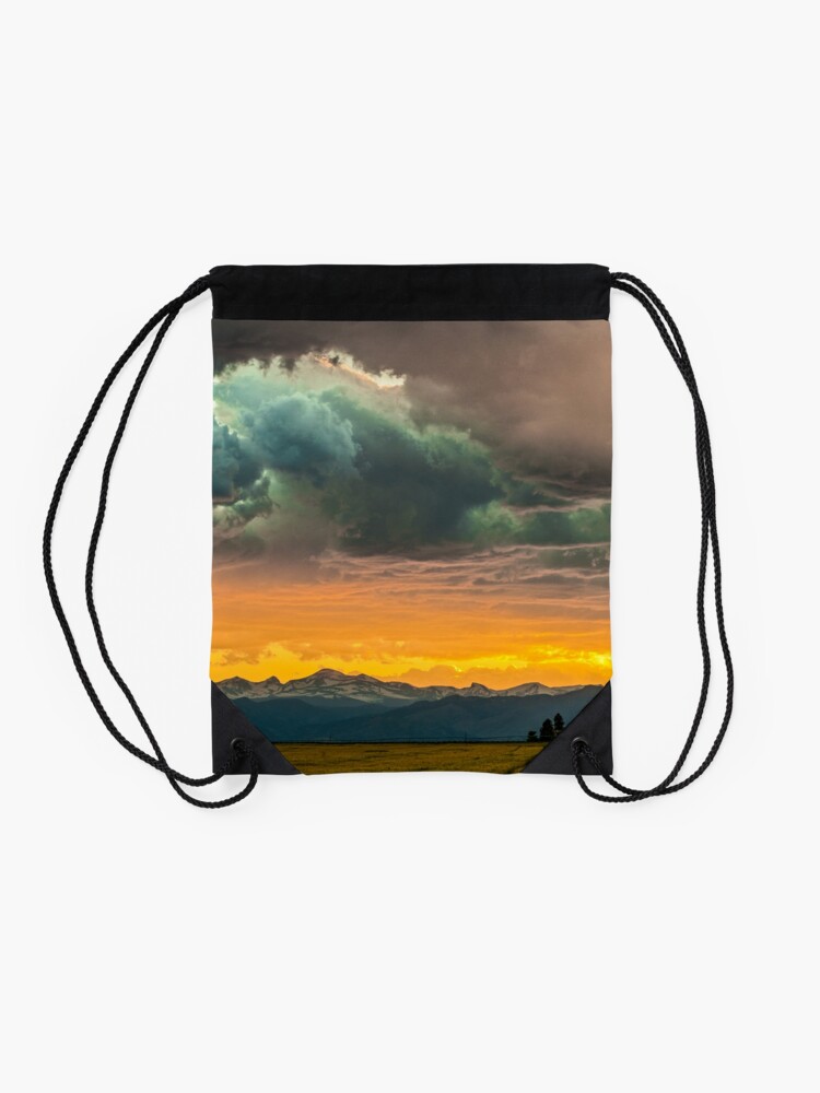 Alternate view of Powers of Sunset Drawstring Bag