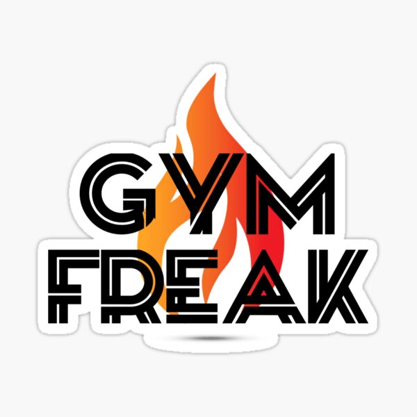 gym-freak-sticker-by-ayush8165-redbubble