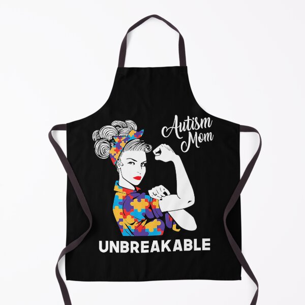Item preview, Unbreakable Autism Mom Messy Bun Autism Awareness Day designed and sold by christinecather.