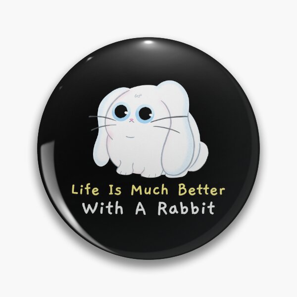 Item preview, Life Is Much Better With A Rabbit designed and sold by ThingsInMyHead2.