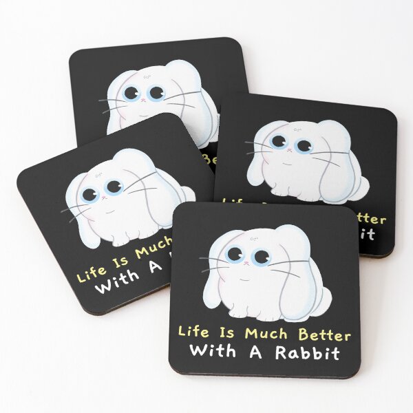 Item preview, Life Is Much Better With A Rabbit designed and sold by ThingsInMyHead2.