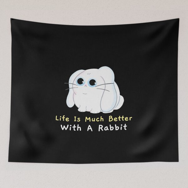 Item preview, Life Is Much Better With A Rabbit designed and sold by ThingsInMyHead2.