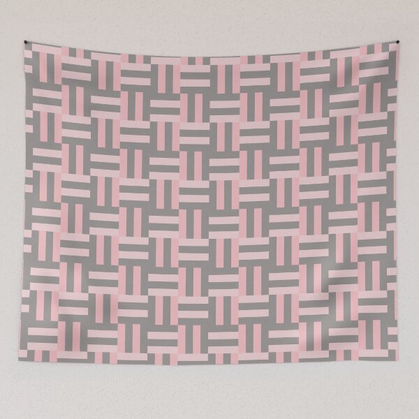 Item preview, Modern Decorative Rectangle Pattern Pink & Gray designed and sold by scorpiolane.