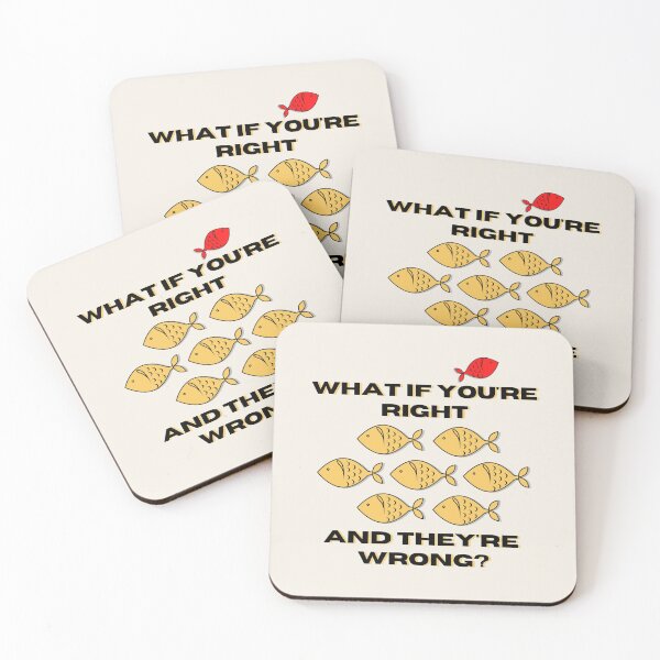 Item preview, What If You're Right And They're Wrong | School Of Fish designed and sold by SpeakLifeHQ.