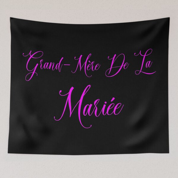 Aperçu de l'œuvre Grand-mère de la Mariée texte rose 2 créée et vendue par Astralia.