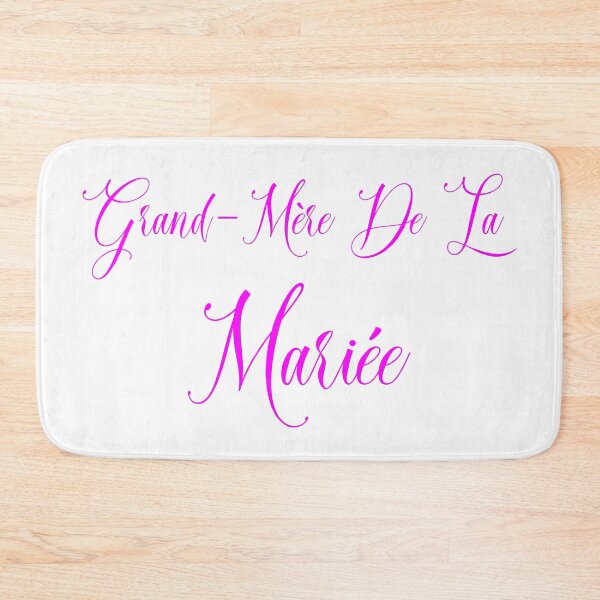 Aperçu de l'œuvre Grand-mère de la Mariée texte rose 2 créée et vendue par Astralia.