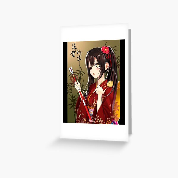 Cute girl menhera kurumi Greeting Card for Sale by Julia-Jeon