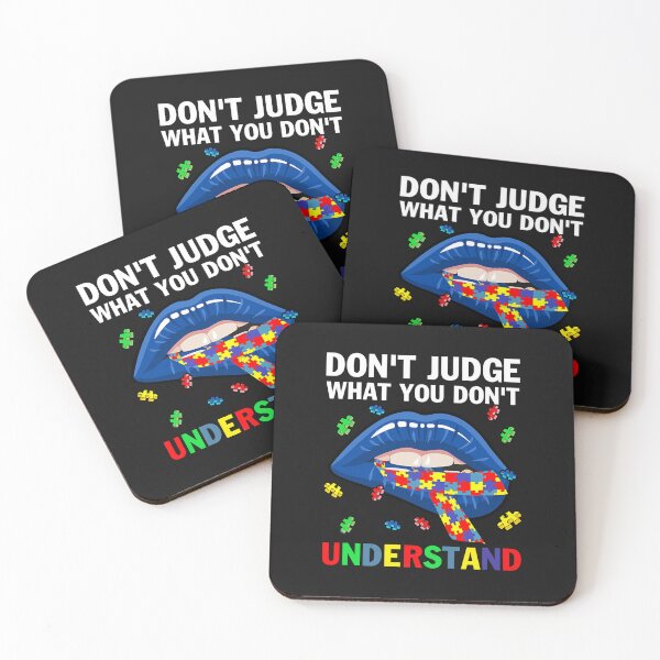 Item preview, Autism Lips Don't Judge What You Don't Understand designed and sold by Kirsch-01.