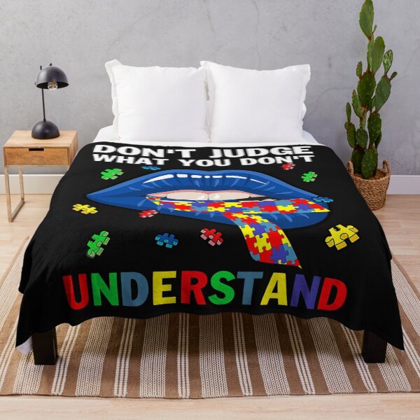 Item preview, Autism Lips Don't Judge What You Don't Understand designed and sold by Kirsch-01.