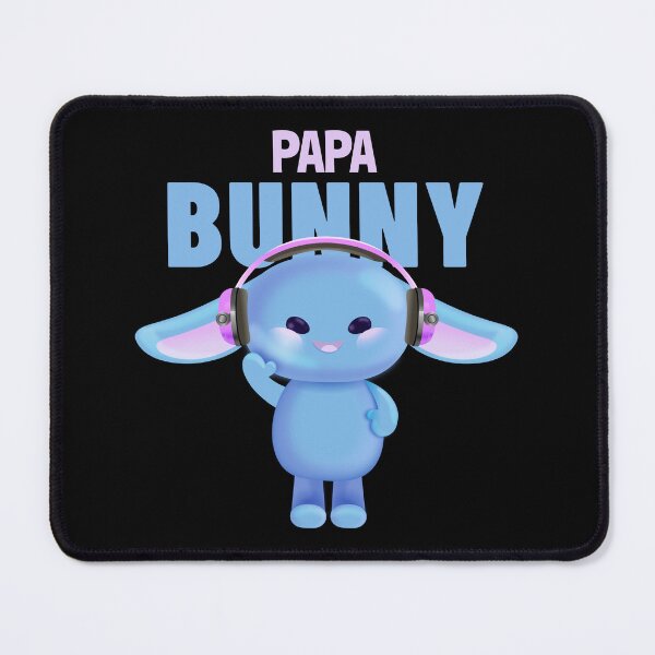 Item preview, Papa Bunny - Cute Blue Rabbit designed and sold by ThingsInMyHead2.