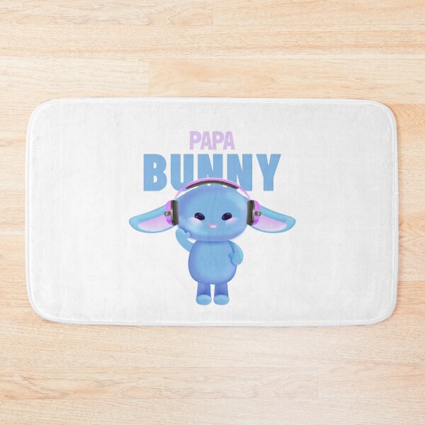 Item preview, Papa Bunny - Cute Blue Rabbit designed and sold by ThingsInMyHead2.
