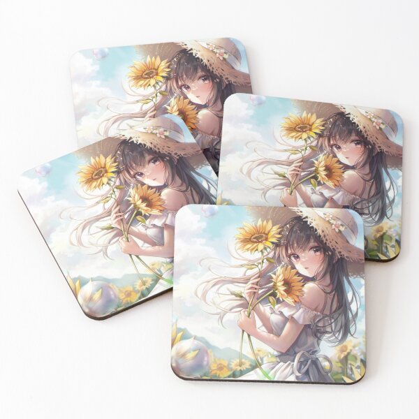 Item preview, Sunflower Field || Anime girl  designed and sold by AszaAri.