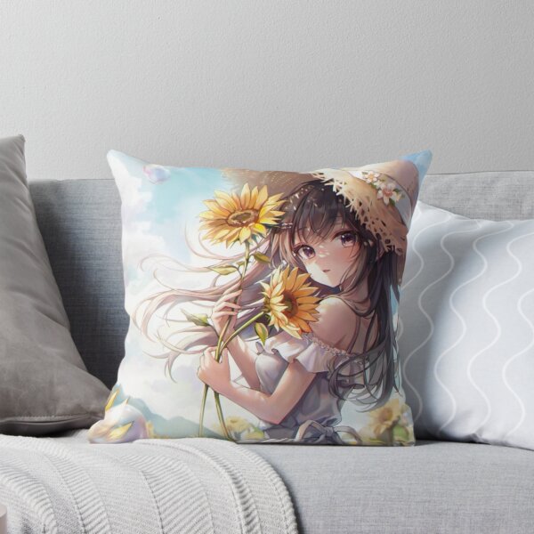 Item preview, Sunflower Field || Anime girl  designed and sold by AszaAri.