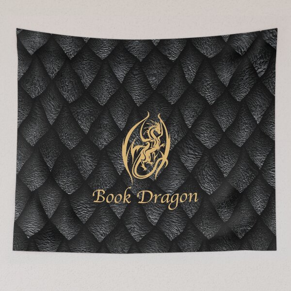 Item preview, Black and Gold Book Dragon designed and sold by Celticrose721.