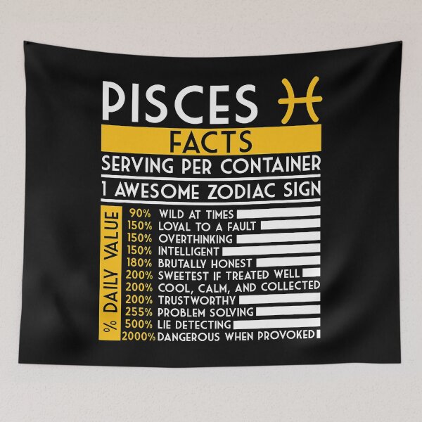 Item preview, Pisces Facts Zodiac Horoscope Funny Astrology Star Sign designed and sold by shannange.