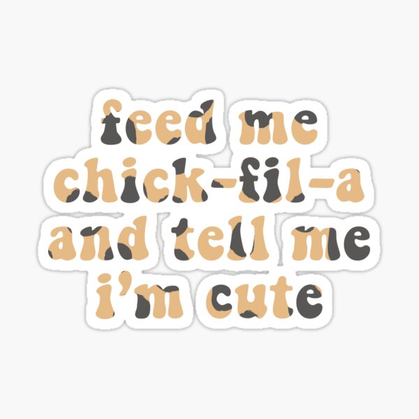 Cow Pattern - Chickfila Sticker