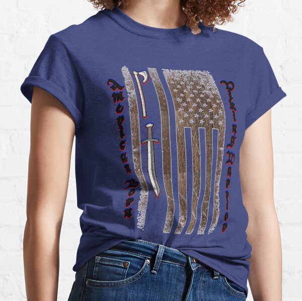 American Born Viking Warrior Classic T-Shirt