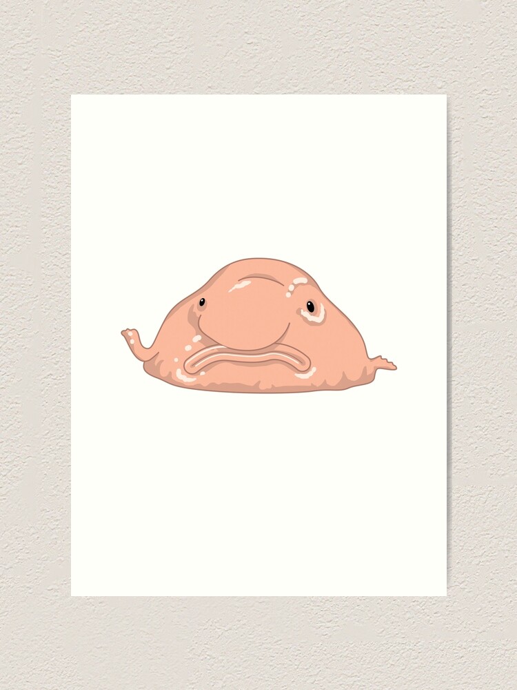 Blob Fish Funny Face Fish | Art Print