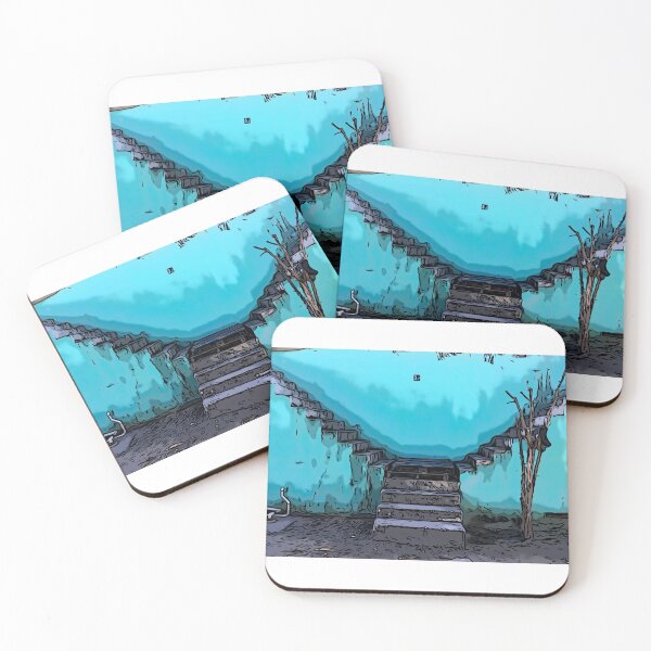 Item preview, Next Steps - sandy blue and gray steps to nowhere (Bahamas)  designed and sold by CelioByDesign.
