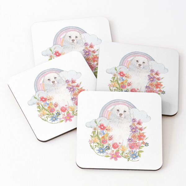 Item preview, Aidi Dog Floral Field  designed and sold by jlmcreativeau.