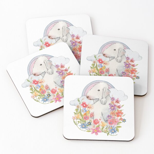 Item preview, Bedlington Terrier Dog Floral Field  designed and sold by jlmcreativeau.