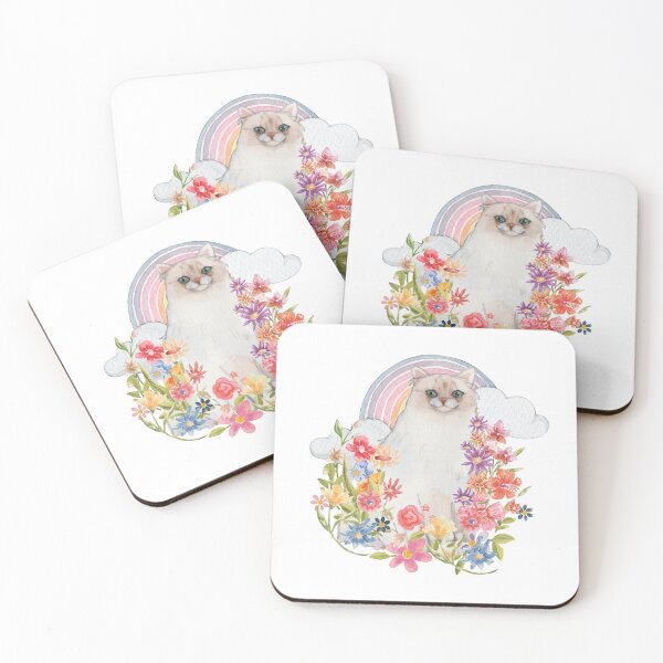 Item preview, Birman Cat Floral Field  designed and sold by jlmcreativeau.