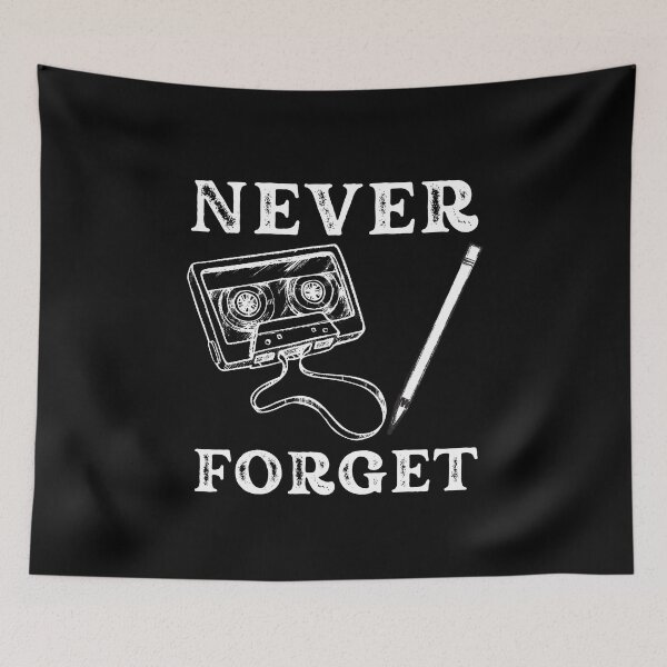 Item preview, Never Forget Cassette Tape and Pen designed and sold by MacAndMoose.
