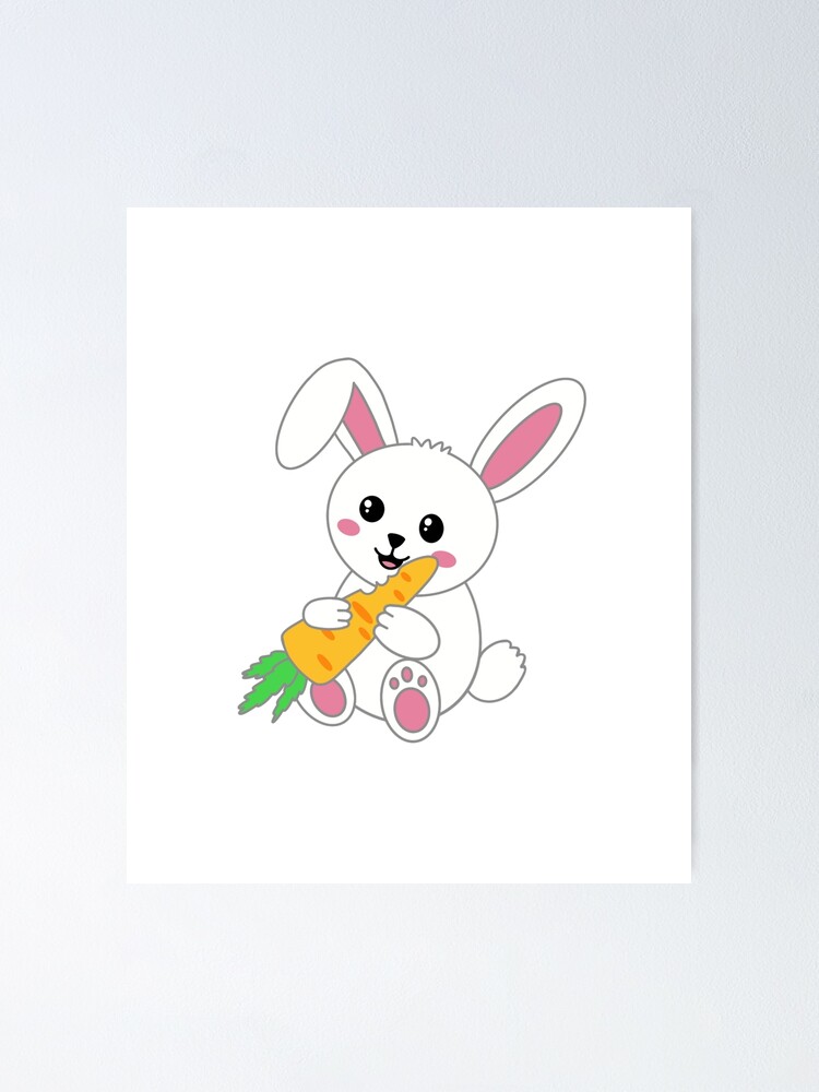 rabbit eat carrot drawing - Clip Art Library