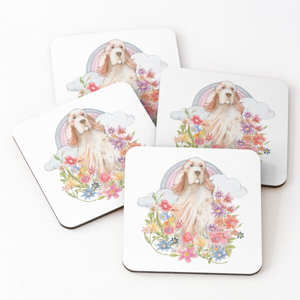 Item preview, English Settler Dog Dog Floral Field  designed and sold by jlmcreativeau.