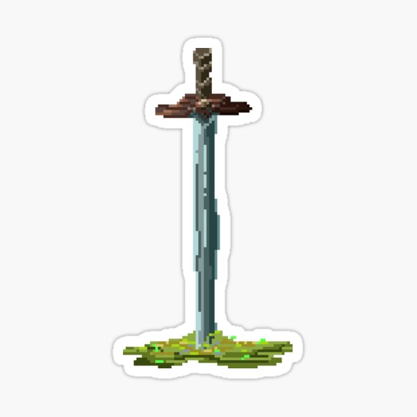 Pixel Sword Sticker
