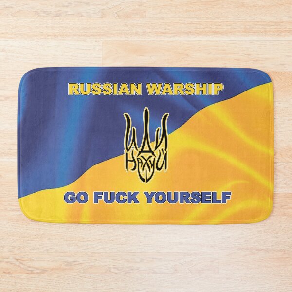 Item preview, RUSSIAN WARSHIP GO FUCK YOURSELF - STOP WAR IN UKRAINE - STAND WITH UKRAINE - STOP RASCISM designed and sold by BestStuffDepot.
