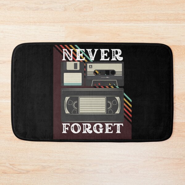 Item preview, Never Forget VHS Tape, Cassette Tape and Floppy Disc designed and sold by MacAndMoose.