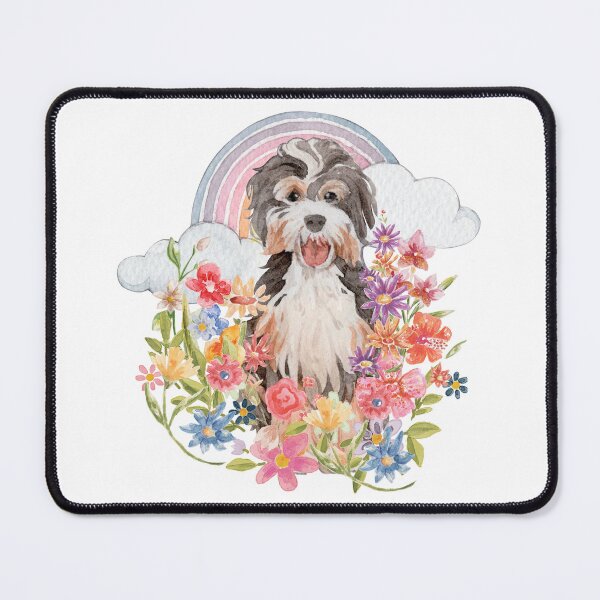 Item preview, Labradoodle dog Floral Field designed and sold by jlmcreativeau.