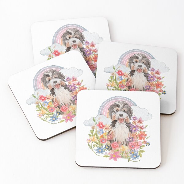 Item preview, Labradoodle dog Floral Field  designed and sold by jlmcreativeau.