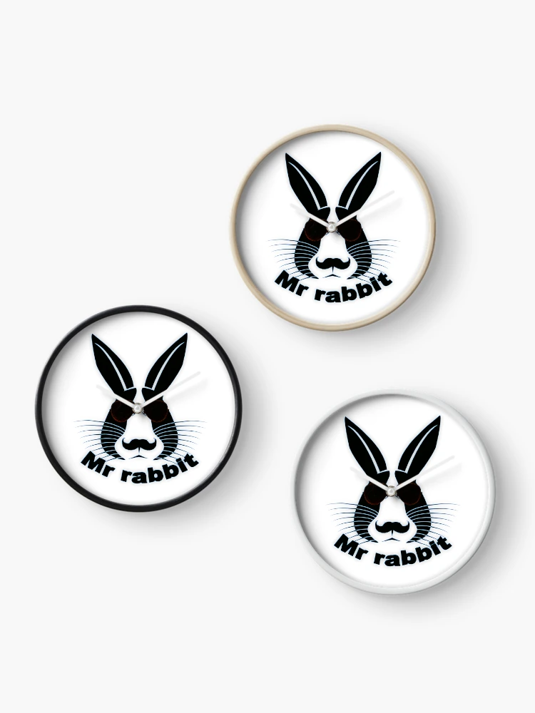 Thumbnail 3 of 4, Clock, Mr Black Rabbit designed and sold by ARTDAMPLUS.