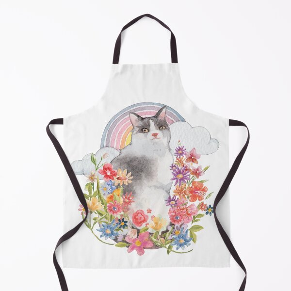 Item preview, LaPerm Cat Floral Field designed and sold by jlmcreativeau.